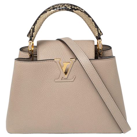 louis vuitton capucines bb python & navy taurillon leather handbag|Louis Vuitton capucines handbags.